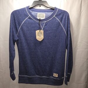 NWT Old Time Hockey Newberry Women's Raglan Long Sleeve Blue Shirt Large